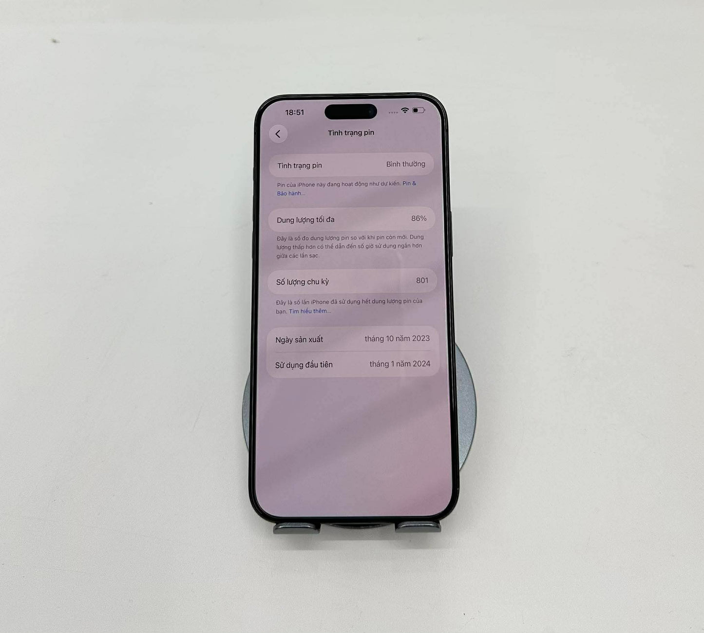 IPhone 15 Promax 256gb Màu Blue - Pin 86% - 26309 A-* teku