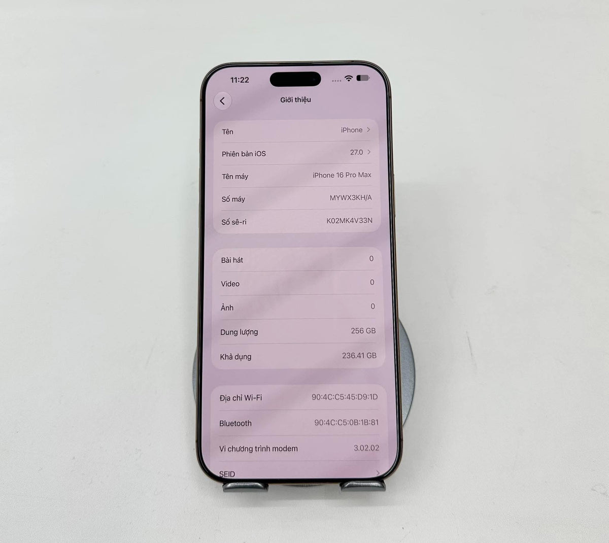 IPhone 16 ProMax 256GB Màu vàng - Pin 91% -5772 a-