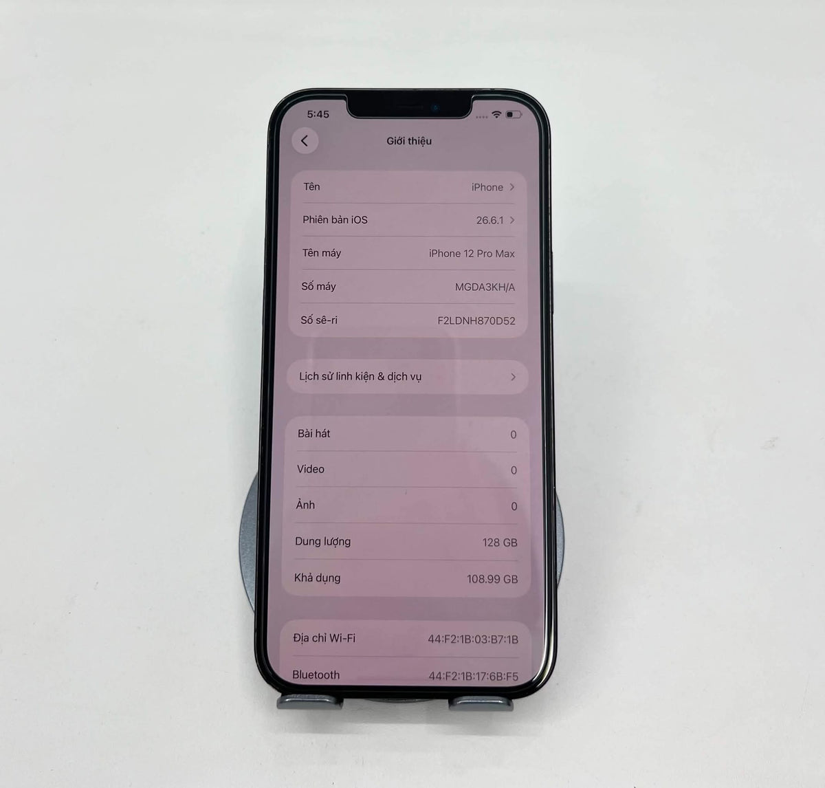 IPhone 12 Promax 128gb Màu Xanh blue - Thay Pin 100% - 79158 _ a-*