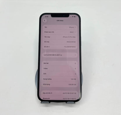 IPhone 12 Promax 128gb Màu Xanh blue - Thay Pin 100% - 79158 _ a-*