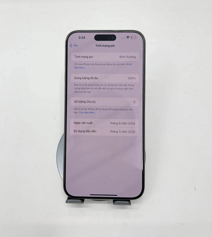 IPhone 15 Promax 512gb Màu Trắng - Pin 100% sạc 0 lần - 50531