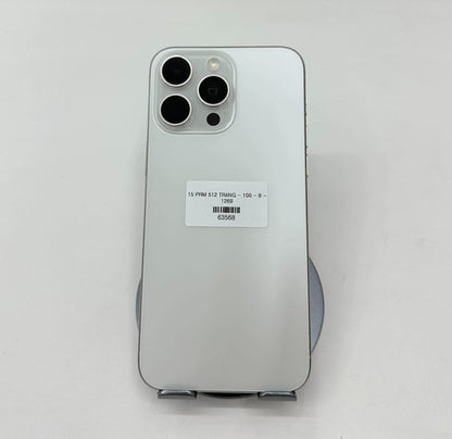 IPhone 15 Promax 512gb Màu Trắng - Pin 100% sạc 8 lần - 63568