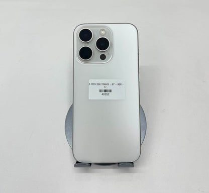 IPhone 15 Pro 256gb Màu Trắng - Pin 87%  - 40352 - A-*