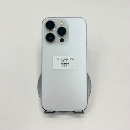 IPhone 14 Pro 128gb Màu trắng - Pin thay mới 87% CH - 74045 - a-