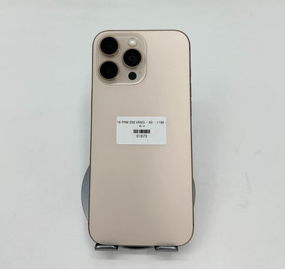 IPhone 16 ProMax 256GB Màu vàng - Pin 93% - 01673 -a -*