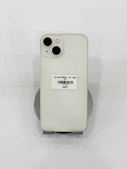IPhone 14 bản 128GB Màu trắng - Pin thay mới 100% - 98877 A- Teku