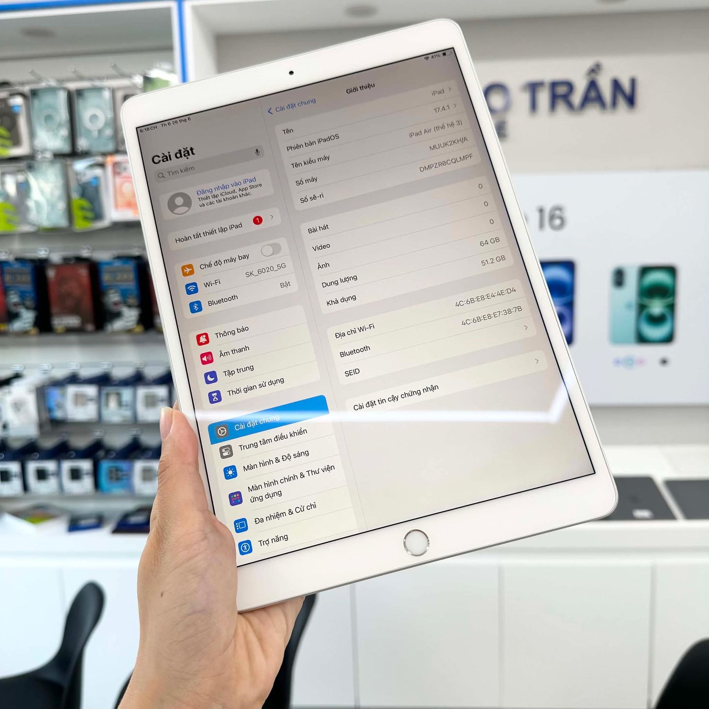 IPad Air 3 64gb Bạc - Pin 83% - QLMPF
