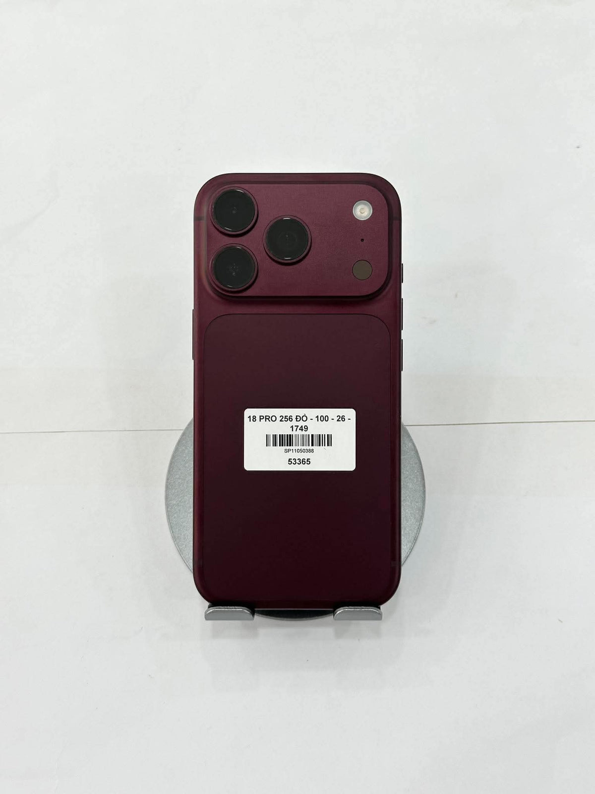 IPHONE 18 PRO 256 ĐỎ - Pin 100% sạc 26 lần - 53365 Teku