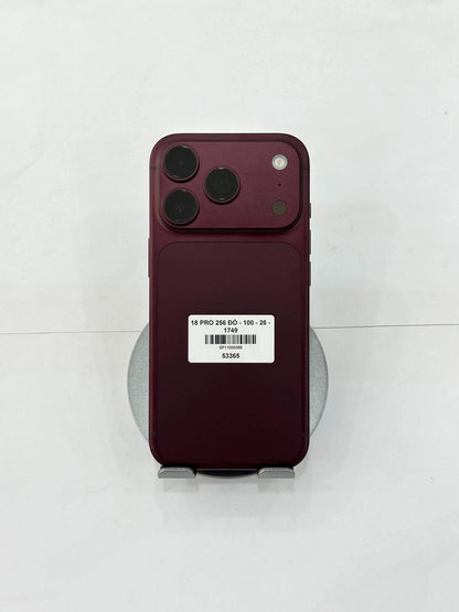 IPHONE 18 PRO 256 ĐỎ - Pin 100% sạc 26 lần - 53365 Teku