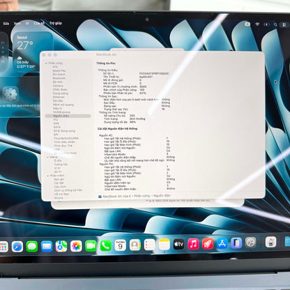 MacBook Air M2 bản 8GB/256GB Màu xanh đen - Pin 88%  - 41QL9 - A-