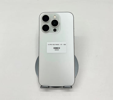 IPhone 15 Pro 256gb Màu trắng, Pin zin 87% - 56423 Busan