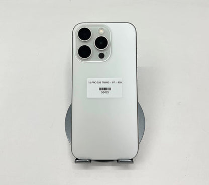 IPhone 15 Pro 256gb Màu trắng, Pin zin 87% - 56423 Busan