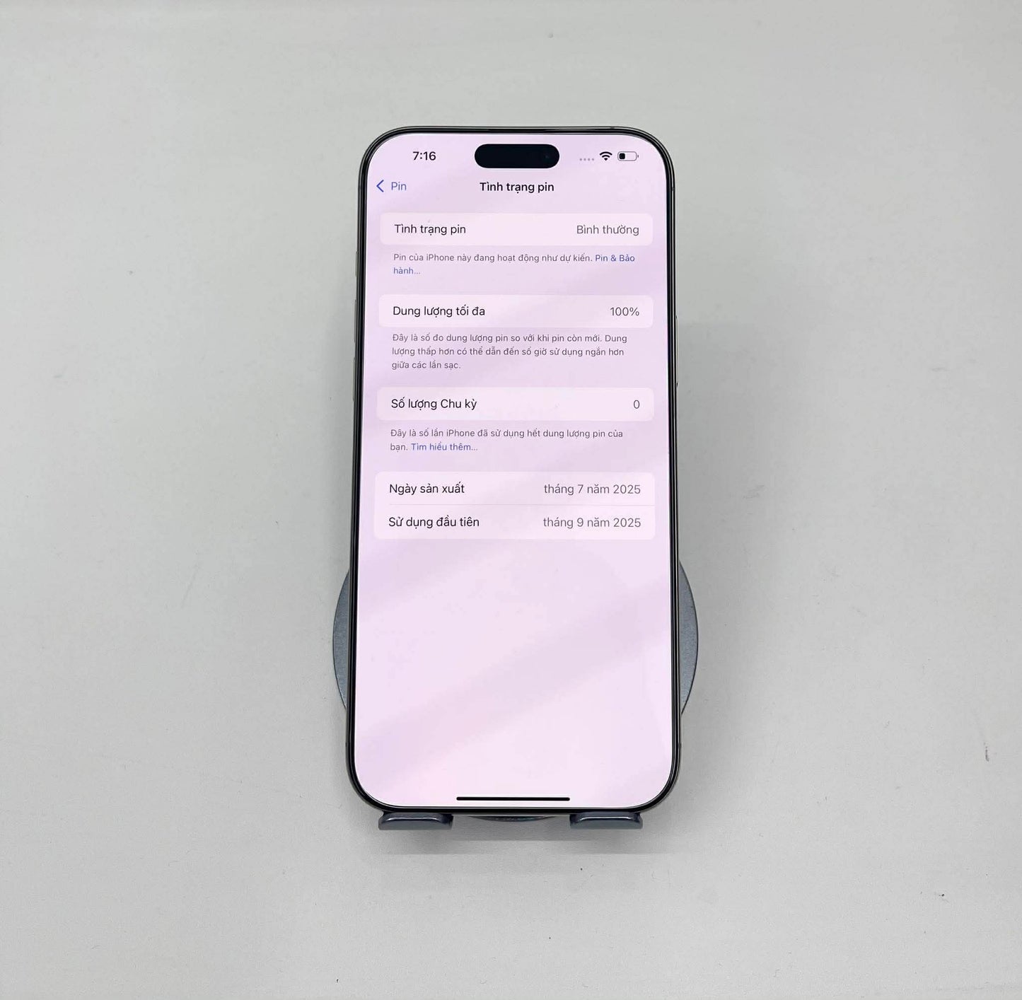 IPhone 16 Promax 256GB màu Titan - Pin 100% sạc 0 lần - 04223/ 89759