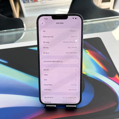 IPhone 13 ProMax 512GB Màu Blue - Pin thay mới 100% - 14382 - A-* Busan