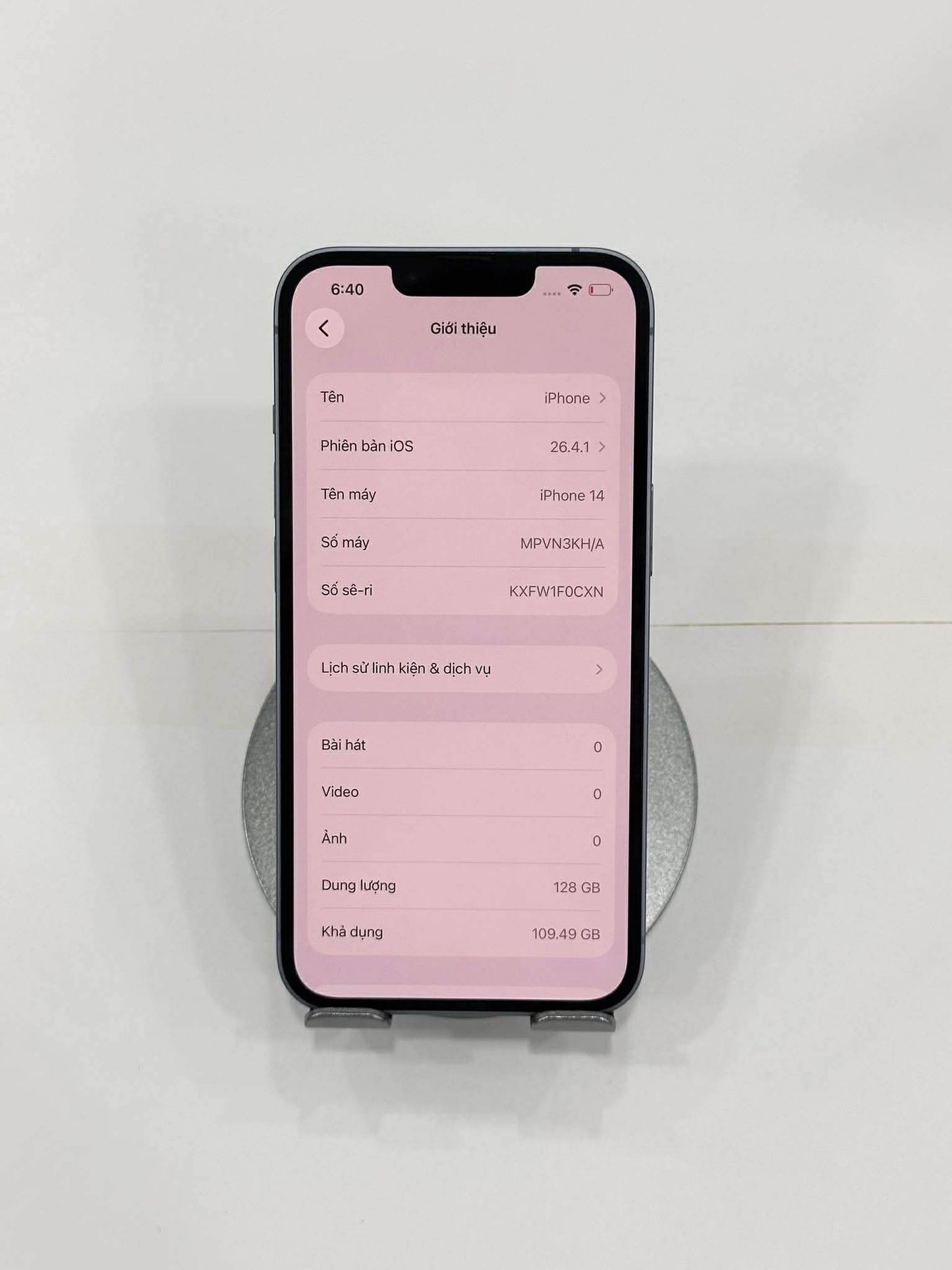 IPhone 14 bản 128GB Màu Blue - Pin thay mới 100% - 24666 Teku