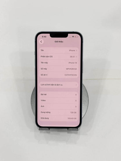 IPhone 14 bản 128GB Màu Blue - Pin thay mới 100% - 24666 Teku