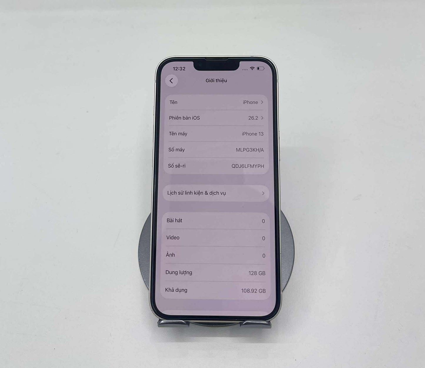 IPhone 13 128gb Màu Trắng - Pin 98% - 96085 A-