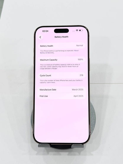 IPhone 16 ProMax 256GB Màu vàng - Pin 100% sạc 219 lần - 31002 TEKU