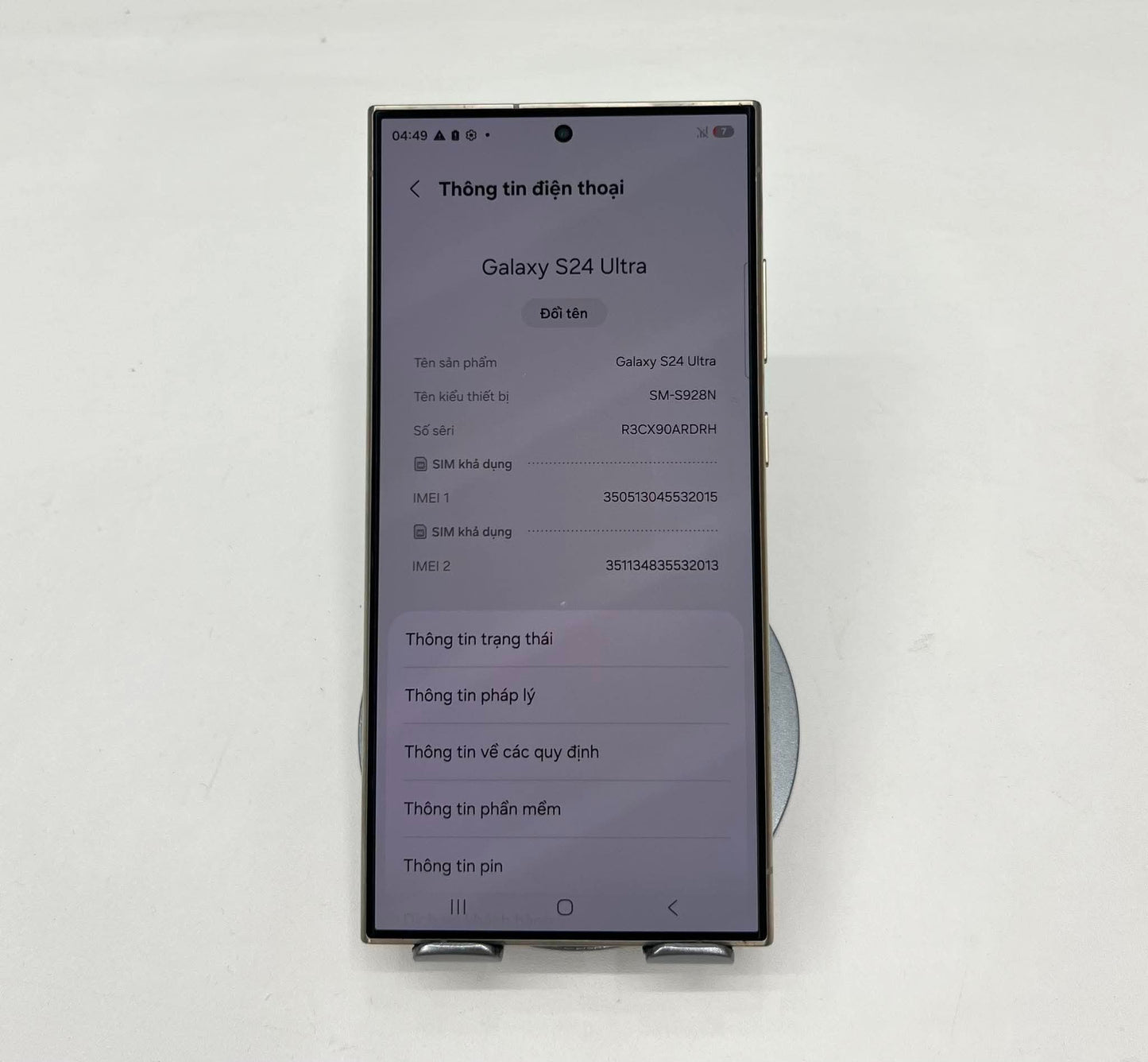 SamSung S24 Ultra 256GB Màu Titan - 32015 - a-* Teku