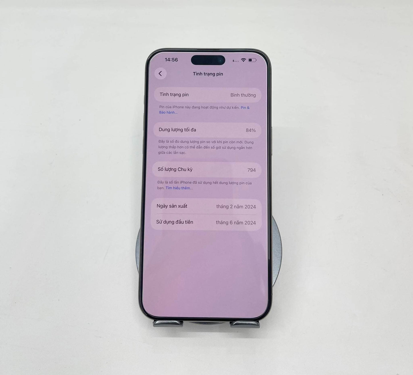 IPhone 15 Promax 256gb màu Titan - Pin 84% - 34628 A-*