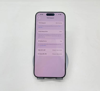 IPhone 15 Promax 256gb màu Titan - Pin 84% - 34628 A-*