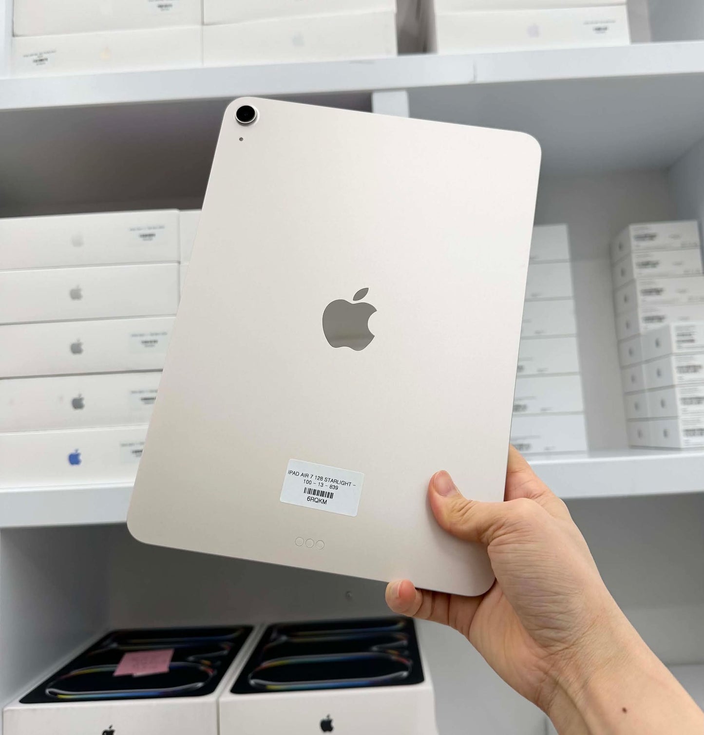 Ipad Air M3 128gb Màu starlight   - Pin 100% sạc 13 lần  -  6RQKM