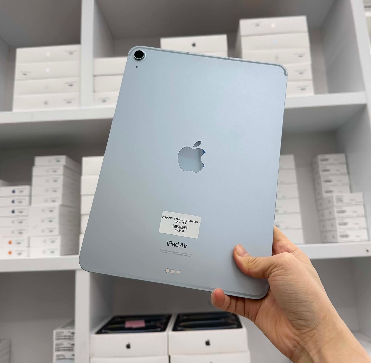 IPad Air 6 bản 128gbMàu Blue Bản Sim - Pin 96% - 6Y2H3