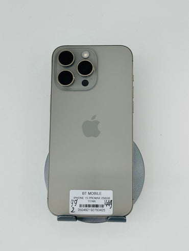 IPhone 15 ProMax 256gb Màu Titan, Pin zin 99%, Máy zin chưa qua thay sửa