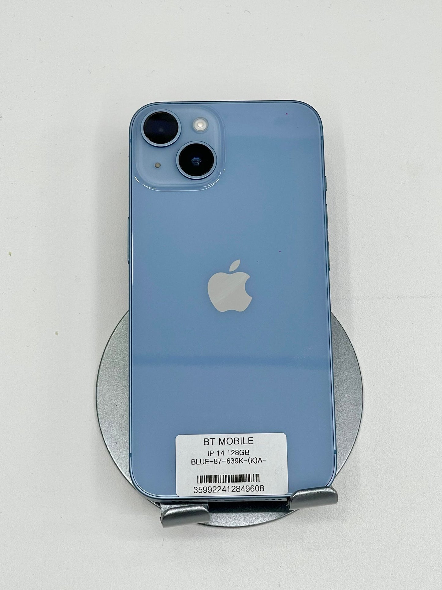 IPhone 14 bản 128gb Màu Xanh dương, Pin zin 87%, Máy xước nhẹ, Máy zin chưa qua thay sửa - 49608