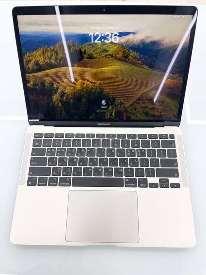 MacBook Air M1 bản 8gb/512gb Màu bạc, Pin zin 96%, Máy zin chưa qua thay sửa - Q6L8