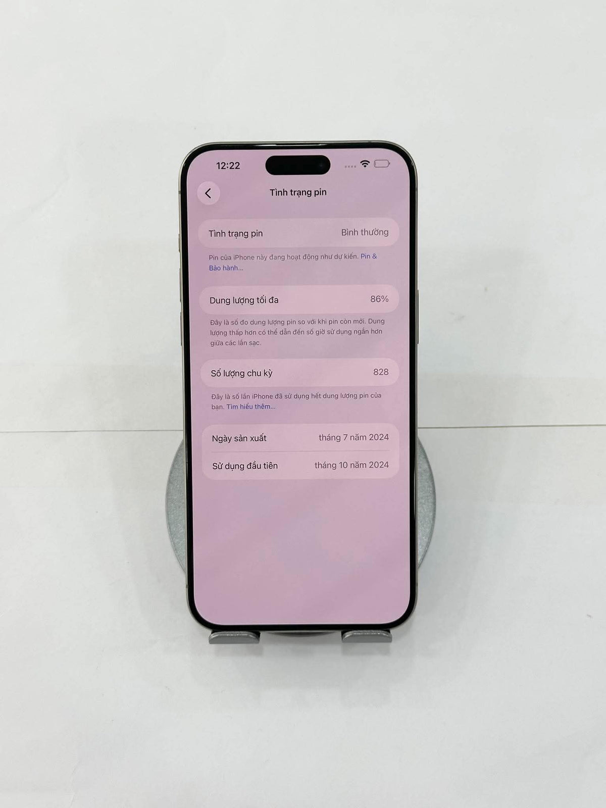IPhone 15 Promax 256gb Màu Titan  - Pin 86% - 30403 - a-* Teku