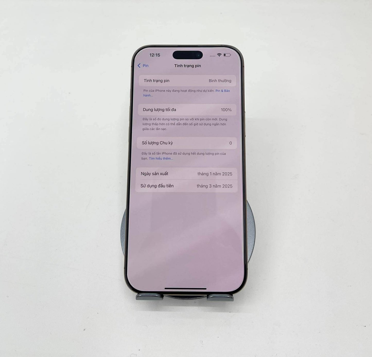 IPhone 16 ProMax 256GB Màu vàng - Pin 100% sạc 0 lần - 47661