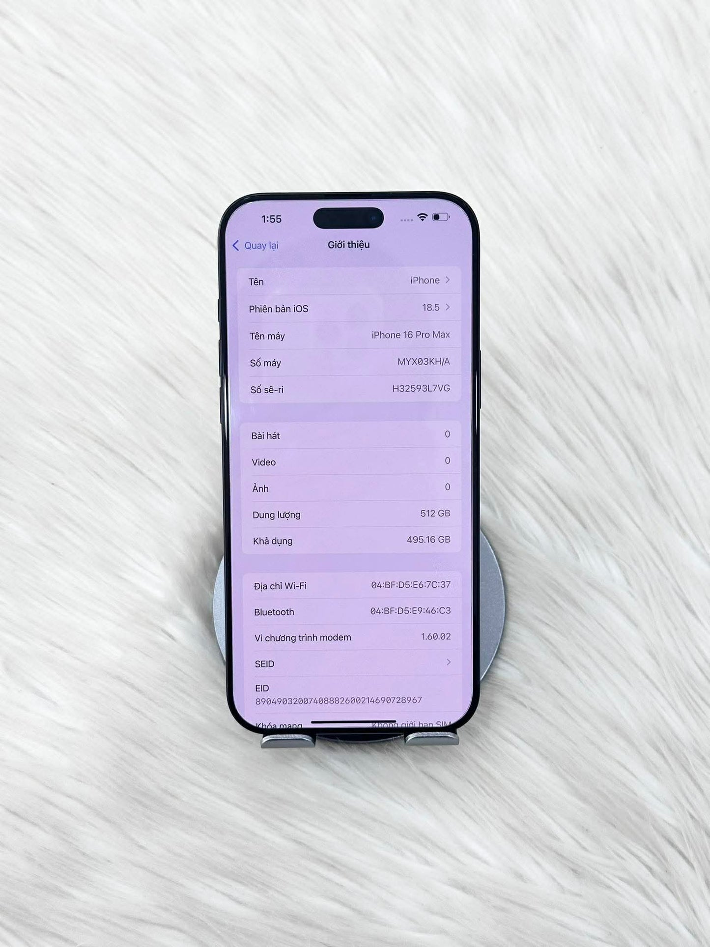 IPhone 16 Promax 512GB màu Đen - Pin 100  sạc 101L - 72982 A- Teku