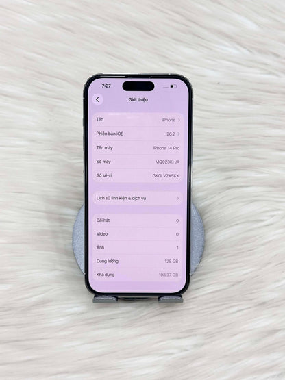 IPhone 14 Pro 128gb Màu Trắng - Pin thay mới 100% - 41949 TEKU