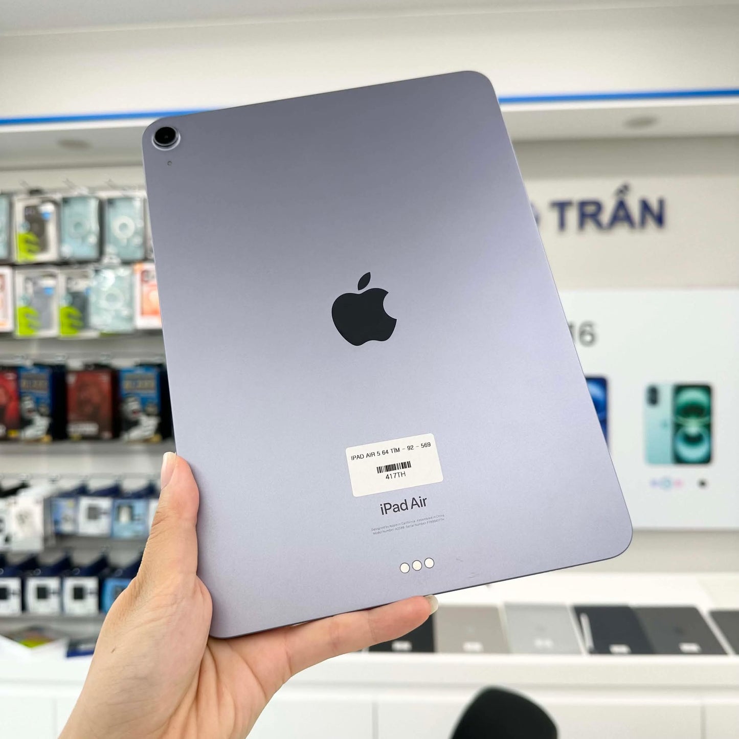 Ipad Air 5 64gb Màu Tím- Pin 92% - 417TH