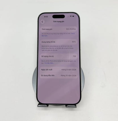 IPhone 16 Pro 256gb Trắng - Pin 90% - 64042 -a-* Busan