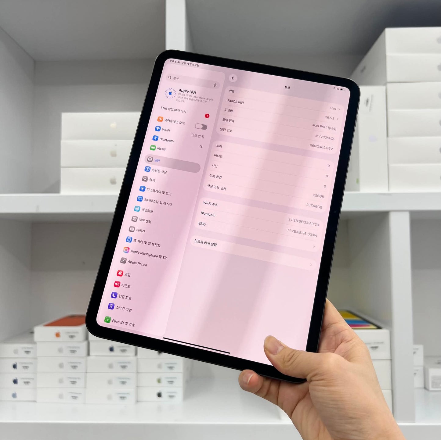 IPad Pro M4 bản 256GB Màu xám box + sạc - Pin 100% sạc 1 lần  - 69m6v