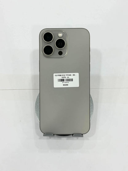 IPhone 15 Promax 512gb Màu Titan - Pin 86% - 90266 - a-