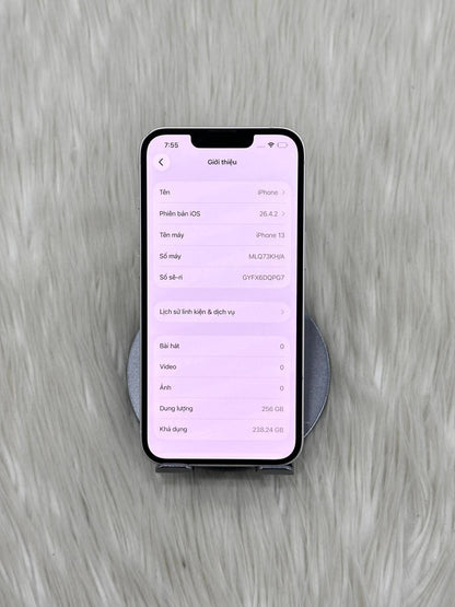 IPhone 13 bản 256GB Màu trắng - Pin thay mới 100% - 53143 A- TEKU