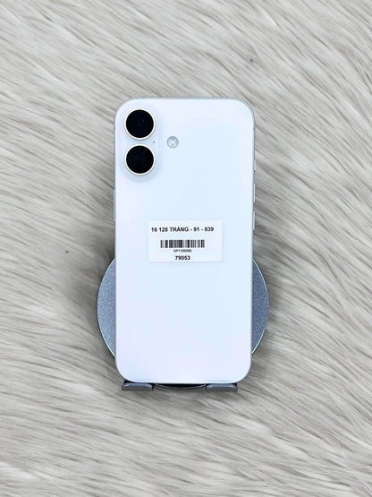 Iphone 16 128 Màu Trắng - Pin 91% - 79053  Teku
