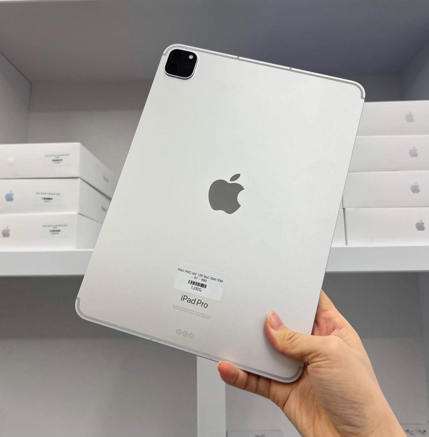 IPad Pro M2 bản 128gb Màu Bạc bản sim- Pin 97% - TJ30Q