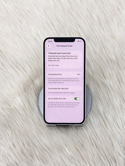 IPhone 12 bản 64gb Màu trắng - Pin thay mới 100% - 10699 A- Teku