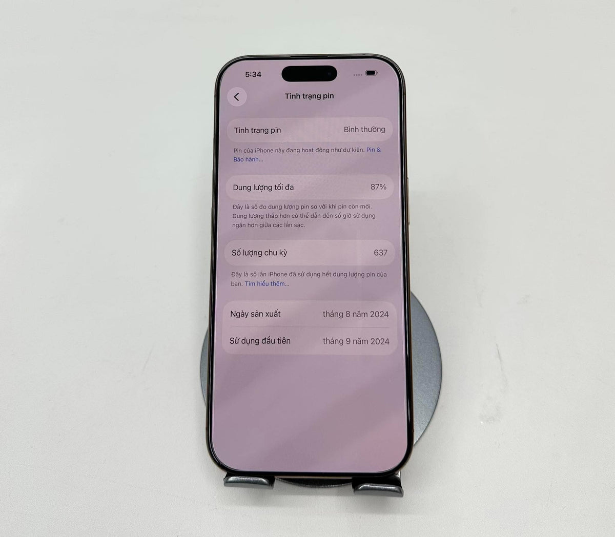 IPhone 16 Pro 128gb Màu Vàng - Pin 87% - 86539 - a-*