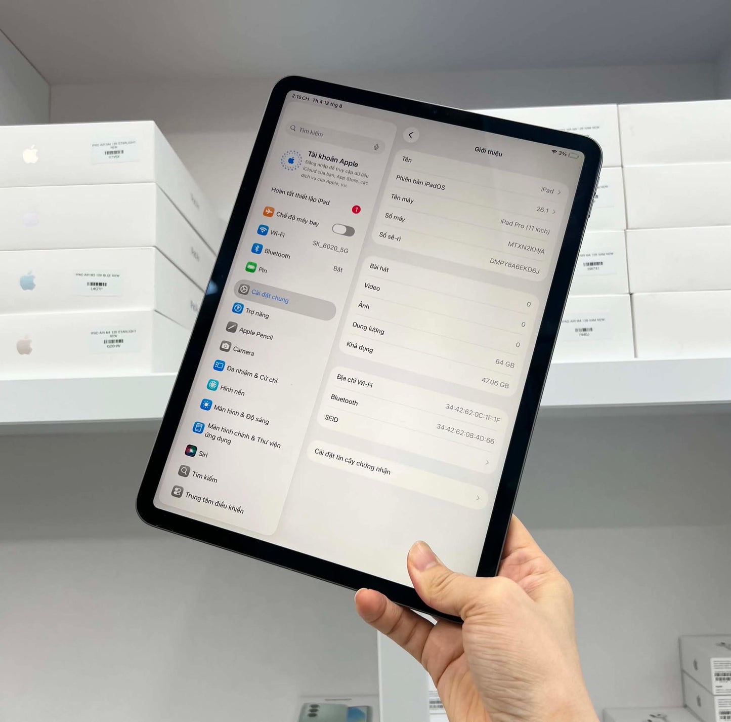 IPad Pro 2018 bản 64GB Màu xám - Pin 79% - EKD6J - B+* BH3T