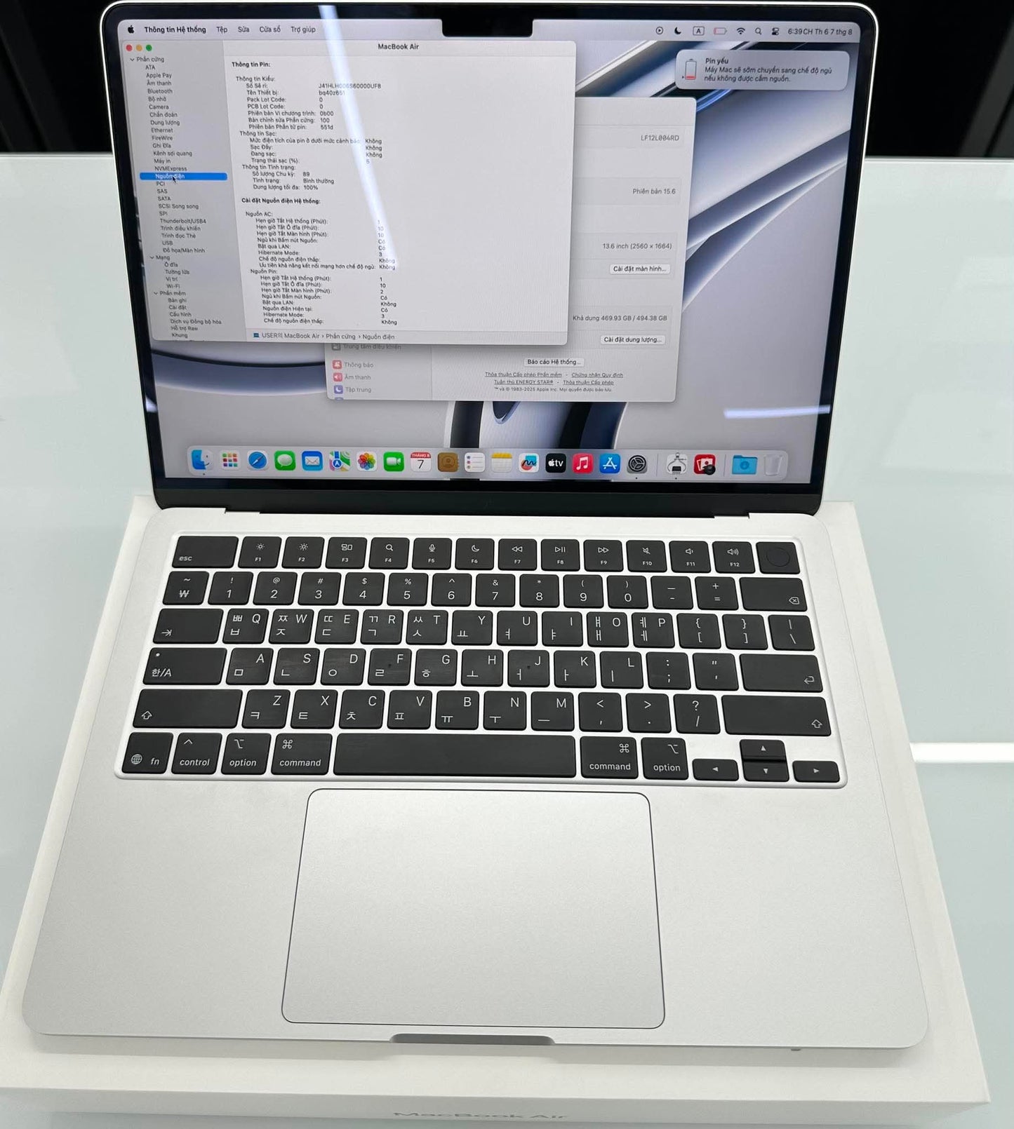 MacBook Air M4 24/512 bac  - Pin 100% sạc 89 lần  - 004RD - A-