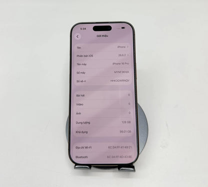 IPhone 16 Pro 128gb Màu Vàng - Pin 87% - 86539 - a-*