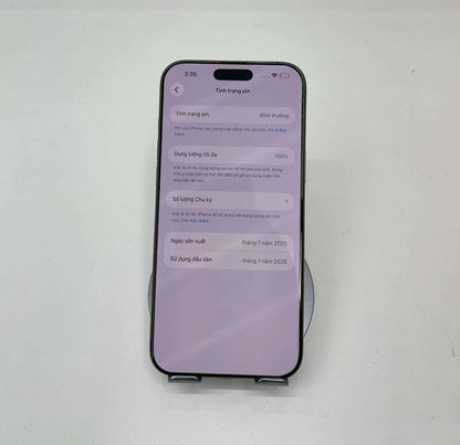 IPhone 16 Promax 256GB màu Vàng refo - Pin 100 sạc 1l - 96554 *