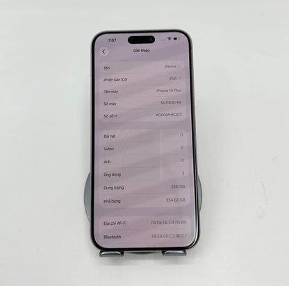 IPhone 15 Plus 256GB Màu hồng  - Thay Pin 100% - 52480 - a-* Teku