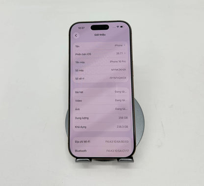 IPhone 16 Pro 256 Màu Vàng - Pin 91% -  01521