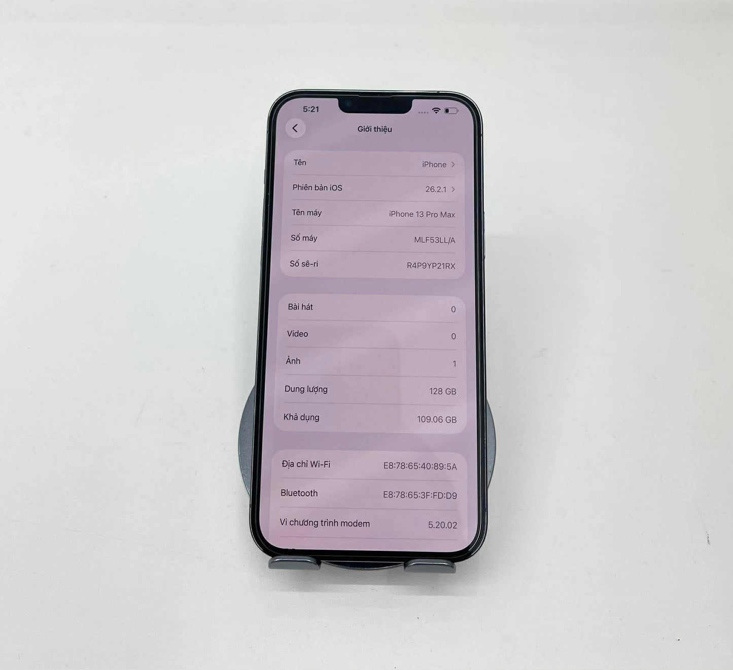 IPhone 13 ProMax 128GB Màu Xanh dương - Pin 85% - 84868 A- *